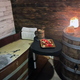 The beer soak room.